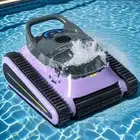 Cordless Robotic Pool Vacuum Pool Cleaner Wall-Climbing for In Ground Pools