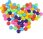Totority Plastic Ocean Balls 25pcs Ball Pit Toys 5.5cm Vibrant Colors Non-Toxic Material for Boys and Girls Parties Play Areas