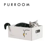 在飛比找博客來優惠-PURROOM 小雞躺平貓抓板 貓玩具 貓抓 貓窩 貓屋