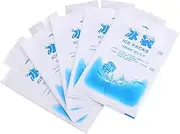 Reusable Ice Packs Gel Cooling Bags, Non-Toxic, Eco-Friendly, Portable, Reusable, Food Cooler, Cold Compress (with) for Food Beverage Use (Thickened 200ml)