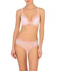 Natori Feathers Contour Underwire Plunge Bra in Ribbon Pink/Peach Pink 30DDD