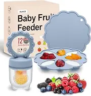Baby Food Feeder & BPA-Free Storage Tray Set, Safe Feeding for Healthy Nutrition, Easy Release Silicone Tray for Homemade Purees