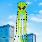 3D 26ft Ultra Large & Funs Octopus Foil Kite with 1000D Kite String, Beach Pa...