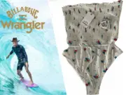 BNWT BILLABONG X WRANGLER MEADOWLANDS SHIRRED ONE PIECE SIZE MEDIUM $149.99