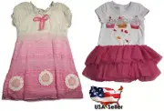 Baby Sara Toddler & Girls Short Sleeve Dresses - Assorted Fabrics Styles Colors