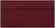 DL (110mm x 220mm) Coloured Envelopes for Greetings Cards Party Invitations & Craft - Pack of 24 (Burgundy Red Peel & Seal)