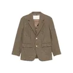 [Dunst] Dunst Houndstooth Gold-button Blazer S BROWN