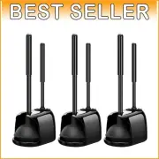 Efficient Toilet Brush and Plunger Set: Durable, Space-Saving Caddy Included