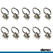 10 Pcs Anchor Track Load Rings Tie Down Point Rail Trailer Caravan 4WD L-track