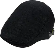 [TINEASUR] Woolen Beret for Men Fashionable Peak Casual Cap Beanies Hat Black