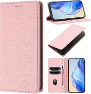 HYAUUcase Case for Nothing CMF Phone 1,PU Leather Flip Folio Phone Cover with Card Holders Wallet RFID Blocking Kickstand [Shockproof TPU Inner Shell],Pink