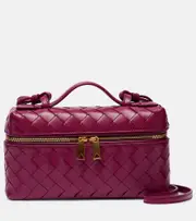 [Bottega Veneta] Bottega Veneta Bang Bang Intrecciato leather vanity bag One Size purple