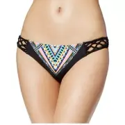 $52 NWT JESSICA SIMPSON VENICE BEACH SIDE BRAIDED BIKINI BOTTOM SIZE MED- J26M