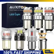 2X BAY15D 1157 P21/5W 12V RED WHITE AMBER LED BRAKE STOP TAIL LIGHT BULBS AUXITO