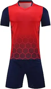 Loodgaokids Boys Soccer Jersey Football Outfits 2Pcs Quick-drying T-shirts And Shorts Sets Goalkeeper Tracksuit