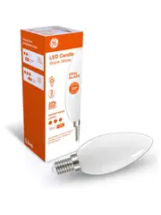GE 4.7W LED Opal SES Candle Warm White Globe