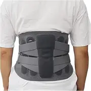 Men Women Spine Decompression Waist Trainer Brace Back Pain Relief Double Pull Back Lumbar Support Belt Lower Back Posture Corrector(Large)