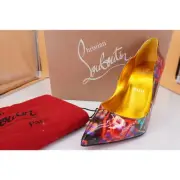 Christian Louboutin Hot Chick Multi Disco Laser Pointy Toe Pump SZ 37.5 NIB $799