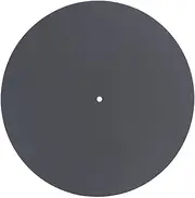 AsrMyjcx Turntable Platter Mat, Record Slipmat Mat Pad, Turntable Record Player Pad for 12 inch Vinyl Record, Black