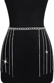 [HWDNQGH] Belly Chain Body Chains for Women Sexy Dance Bikini Beach Nightclub Belly Jewelry Accessories for Honeymoon Trip Cruise