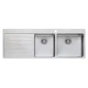 OLIVERI Sonetto 1 & 3/4 Right Hand Bowl Topmount Sink With Drainer SN1012