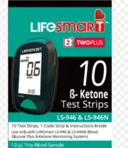 LifeSmart 2TwoPlus meter + 4 × 10 Ketone Test Strips (For LS-946) HealthCo