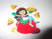 VTG SANDYLION Scented Scratch & Sniff MOD Sticker PIZZA Scent Smell Tomato Rare