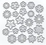 DzIxY Various Flowers Metal Cutting Dies for Card Making Kit Embossing Paper Die Cuts Scrapbook Machine Stencils Storage Pockets Supplies