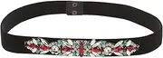 [LIFKOME] Rhinestone Stretch Belt Elegant Elastic Waist Belt for Dresses Versatile Accessory for Weddings and Formal Events Durable and Easy to Wear with Sparkling Rhinestones