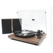mbeat HIFI Vinyl Turntable Record Player with Bookshelf Speakers, Bluetooth