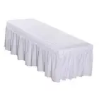 Spa Massage Table Cover Sheet with Bedskirts Beauty Bed Skirt White 75x28"