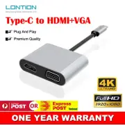 USB-C USB 3.1 Type-C to HDMI VGA Adapter 4*2K UltraHD For Oppo Reno6 Pro+ 5G 4K