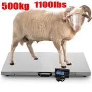 1100 Lbs Heavy Duty Digital Livestock Vet Scale Hog Pet Dog Sheep Goat Scale US