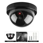 Dummy Dome Surveillance Camera Security CCTV with Flashing Light Outdoor Indoor