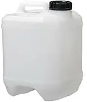 Plastic DG Jerry Can 20L Natural Cube with Cap