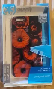 BRAND NEW SPECK CANDYSHELL INKED CASE FOR IPHONE 6 AND 6S PLUS RED AND BLACK...
