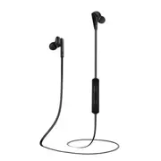 HE01 Neckband Wireless Earphones Stereo Sport Magnetic Bluetooth-Compatible 5.0 Headset Sports Running Waterproof Headset - Black