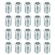 100Pcs Threaded Inserts, M8-1.25x20 Threaded Inserts for Wood Working Tools