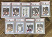 1989 North Carolina Collegiate Collection Michael Jordan Lot All PSA 9 & 10
