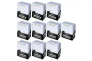 10x 25pc BCW Toploader STD Trading Card Holder Rookie Imprinted 76x102mm Gold
