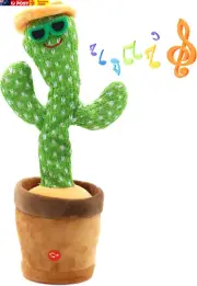 Dancing Singing Mimicking Cactus Toy Parrot Cactus That Can Sing and Dance for B