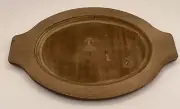 LODGE Grip Style Oval Walnut Wood Underliner - 6 pieces