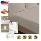 Luxurious 100% Egyptian Cotton California King Fitted Sheet - 600 TC in Taupe