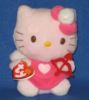 TY HELLO KITTY BOW & ARROW VALENTINE BEANIE BABY - MINT with MINT TAGS - NEW