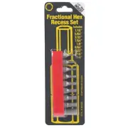 Best Way Tools 9-Piece Hex Fractional Insert Screwdriver Bit Set 86425 Best Way
