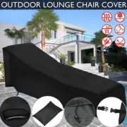 Outdoor Furniture Garden Chaise Protection Waterproof Sun Lounge Bed Chair Cover
