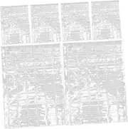 DIYEAH 6 Sheets Transparent Coin Collecting Album Pages Stamp Storage Binder for Challenge Coins Medallions and Stamps Convenient Organization and Protection for Collectibles