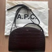 A.P.C. Crocodile Embossed Half Moon Bag Beautiful design Easy to use and durable