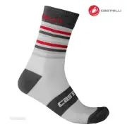 Castelli GREGGE 15 Wool Socks : SILVER GREY/DARK GREY - One Pair