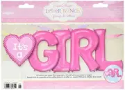 Anagram IT'S A GIRL 5 Balloons SuperShape LETTER BUNCH 33" tall